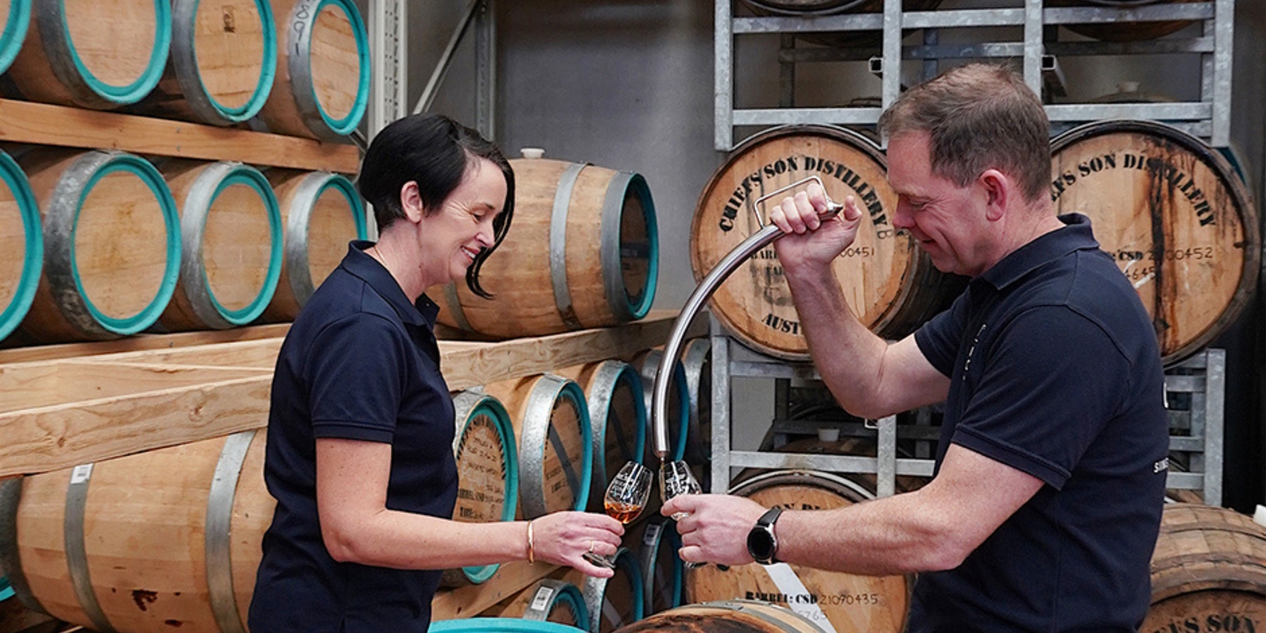 Naomi and Stuart McIntosh Somerville Chief's Son Distillery 